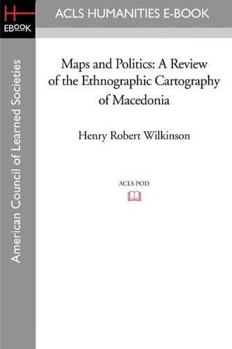 Maps and politics: a review of the ethnographic cartography of Macedonia