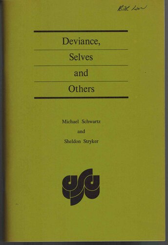 Deviance, selves and others