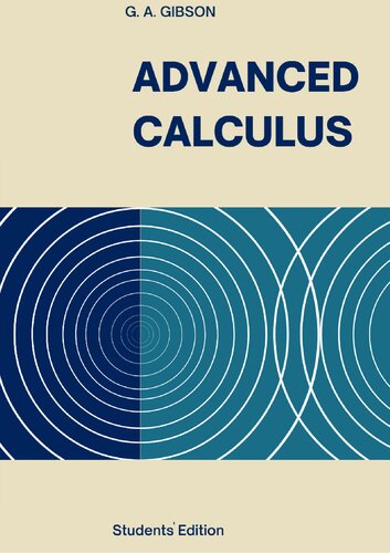 Advanced Calculus