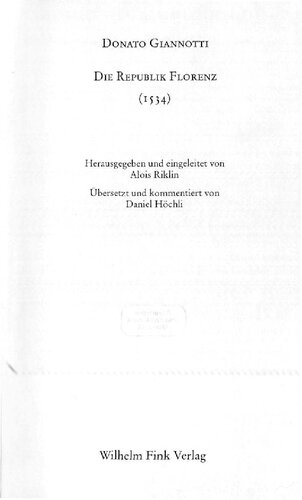 Die Republik Florenz (1534)