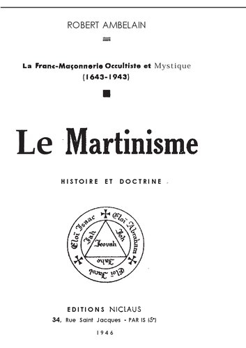 Le Martinisme (1946)
