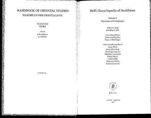 Brill's Encyclopedia of Buddhism