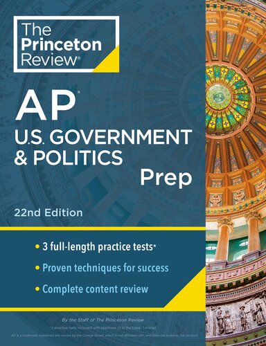Princeton Review AP U.S. Government & Politics Prep : 3 Practice Tests + Complete Content Review + Strategies & Techniques
