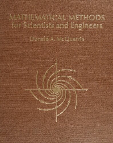 Mathematical Methods for Scientists and Engineers