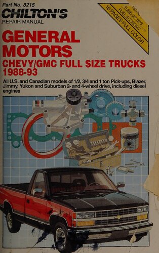 Chilton's Chevy-GMC Full Size Trucks 1988-93 Repair Manual