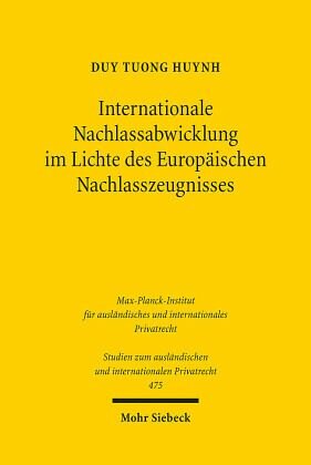 Internationale Nachlassabwicklung im Lichte des Europäischen Nachlasszeugnisses: Zugleich eine rechtsvergleichende Betrachtung zu den Erbnachweisen im deutschen, österreichischen und europäischen Recht. Dissertationsschrift
