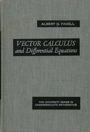 Vector Calculus and Differential Equations