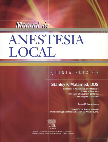 Manual de Anestesia Local, Quinta edicion