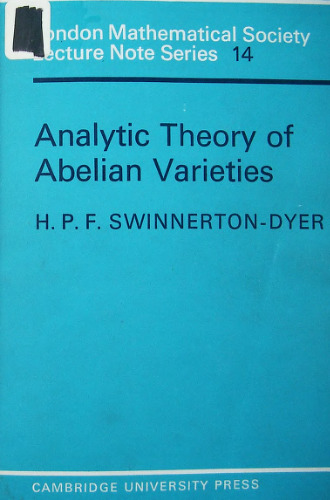 Analytic theory of Abelian varieties