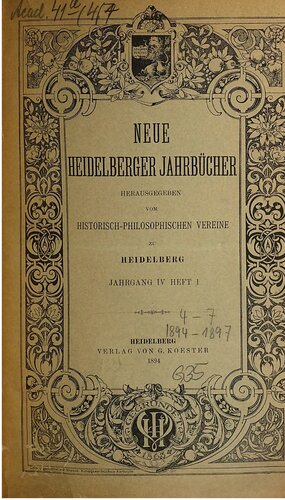 Neue Heidelberger Jahrbücher