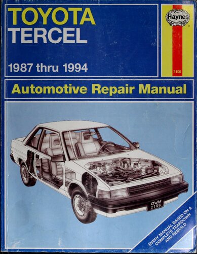 Haynes Toyota Tercel 1987 thru 1994 Automotive Repair Manual