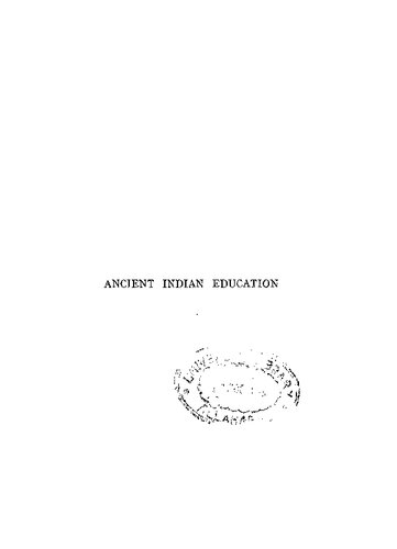 Ancient Indian Education