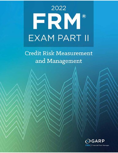 2022 FRM Exam Part 2 - Credit Risk Measurement