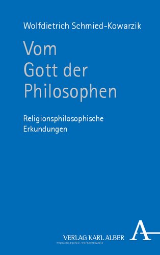 Vom Gott Der Philosophen: Religionsphilosophische Erkundungen (German Edition)