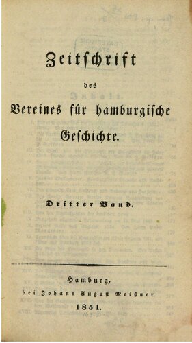 Zeitschrift des Vereins für Hamburgische Geschichte