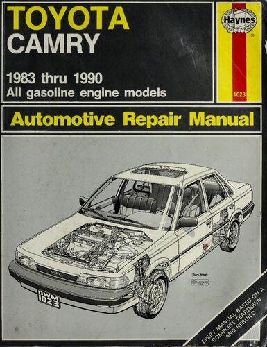 Haynes Toyota Camry 1983 thru 1990 Automotive Repair Manual