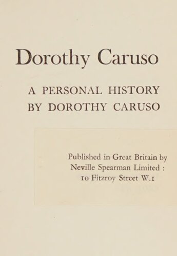 Dorothy Caruso on Gurdjieff 1952