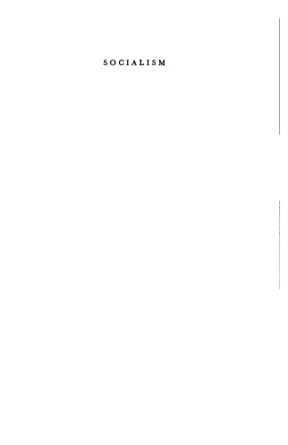 Socialism: An Economic and Sociological Analysis