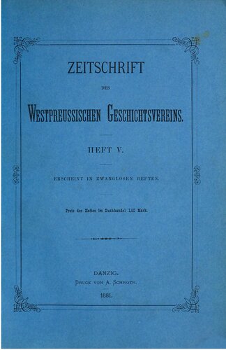 Zeitschrift des Westpreußischen Geschichtsvereins
