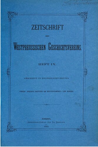 Zeitschrift des Westpreußischen Geschichtsvereins