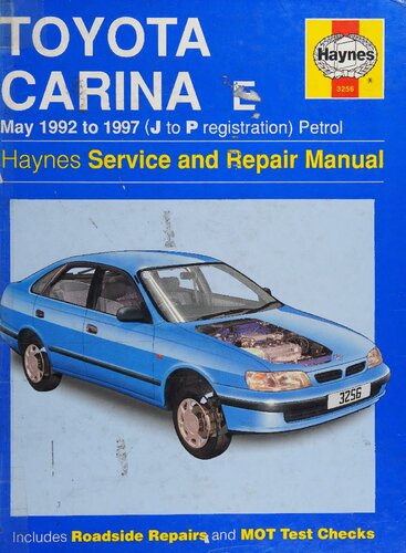 Haynes Toyota Carina E Service and Repair Manual