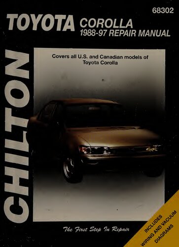 Chilton's Toyota Corolla 1988-97 Repair Manual