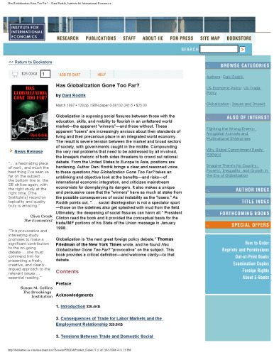 Has Globalization Gone Too Far?