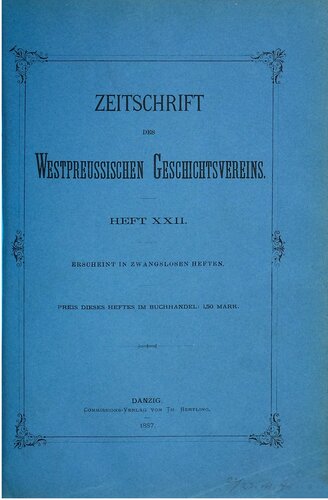 Zeitschrift des Westpreußischen Geschichtsvereins