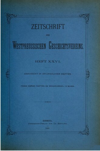 Zeitschrift des Westpreußischen Geschichtsvereins