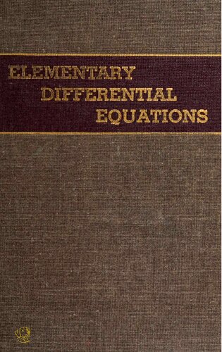 Elementary Differential Equations