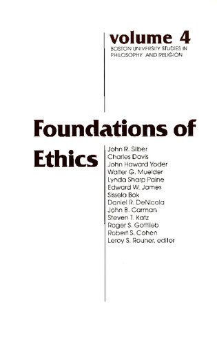 Foundations of Ethics