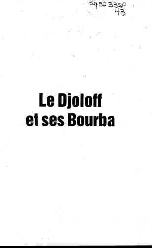 Le Djoloff et ses bourba : Bourba Djoloff de 1895 à 1900, Bouna Alboury