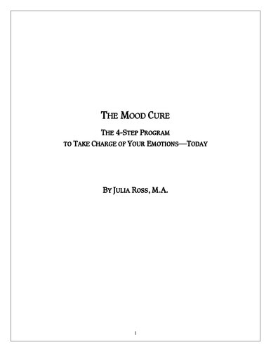 Mood Cure - Addendum /Bonus for Mood Questionnaire for Supplements and Nutrients