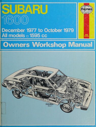 Haynes Subaru 1600 Owners Workshop Manual