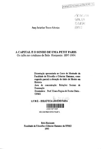 A Capital e o sonho de uma petit Paris