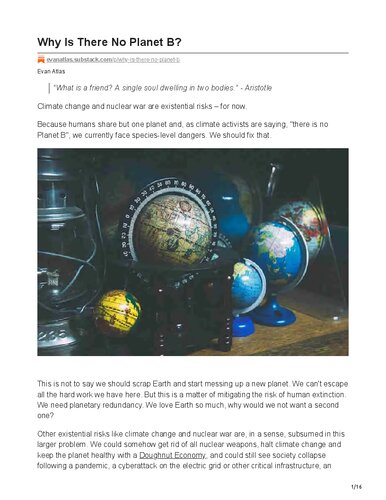 Why is there no Planet B?