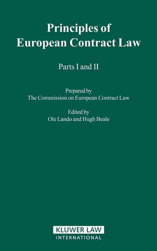 The Principles of European Contract Law