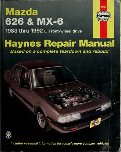 Haynes Mazda 626 and MX-6 Automotive Repair Manual