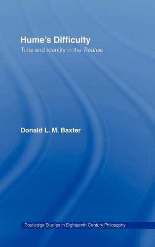 Hume's Difficulty: Time and Identity in the Treatise