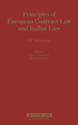 Principles of European Contract Law And Italian Law