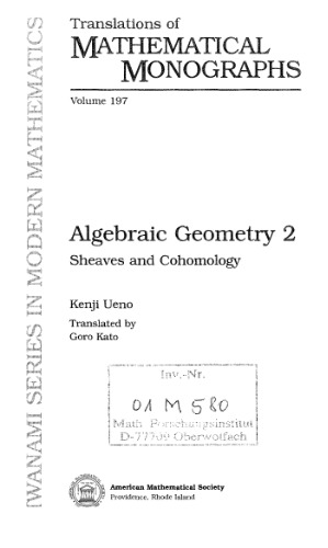 Algebraic geometry 2. Sheaves and cohomology