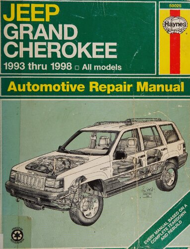 Haynes Jeep Grand Cherokee 1993 thru 1998 Automotive Repair Manual