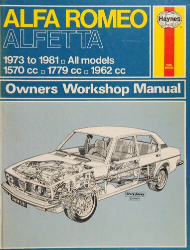 Haynes Alfa Romeo Alfetta Owners Workshop Manual