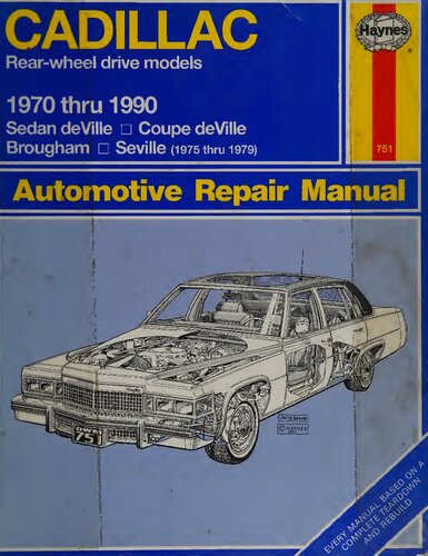 Haynes Cadillac RWD 1970 thru 1990 Automotive Repair Manual