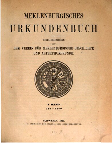 Mecklenburgisches Urkundenbuch / 786 - 1250