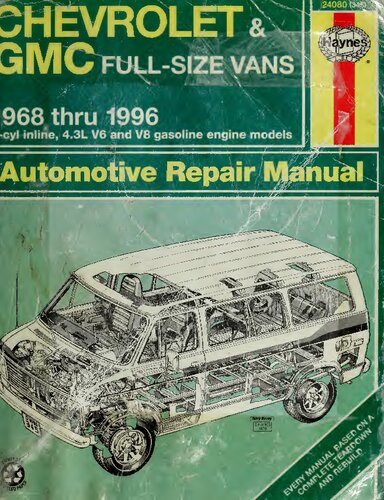 Haynes Chevrolet & GMC Full-Size Vans Automotive Repair Manual