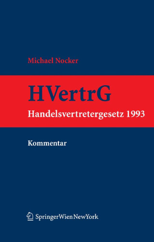 Kommentar zum Handelsvertretergesetz 1993 (HVertrG 1993)