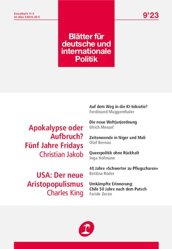 Die Blätter für deutsche und internationale Politik [9 / 20, 9&nbsp;ed.]