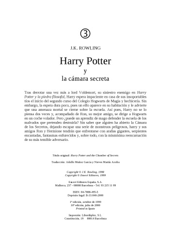 Harry Potter y la camara secreta