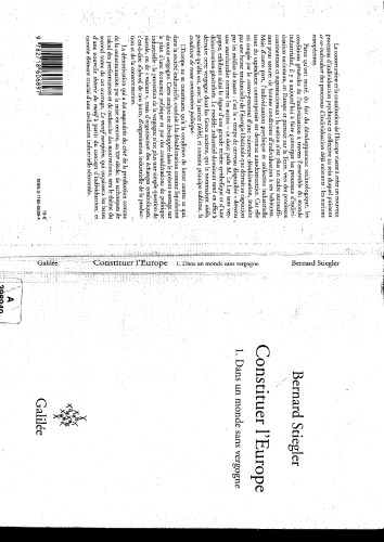 Constituer l'Europe : Tome 1, Dans un monde sans vergogne